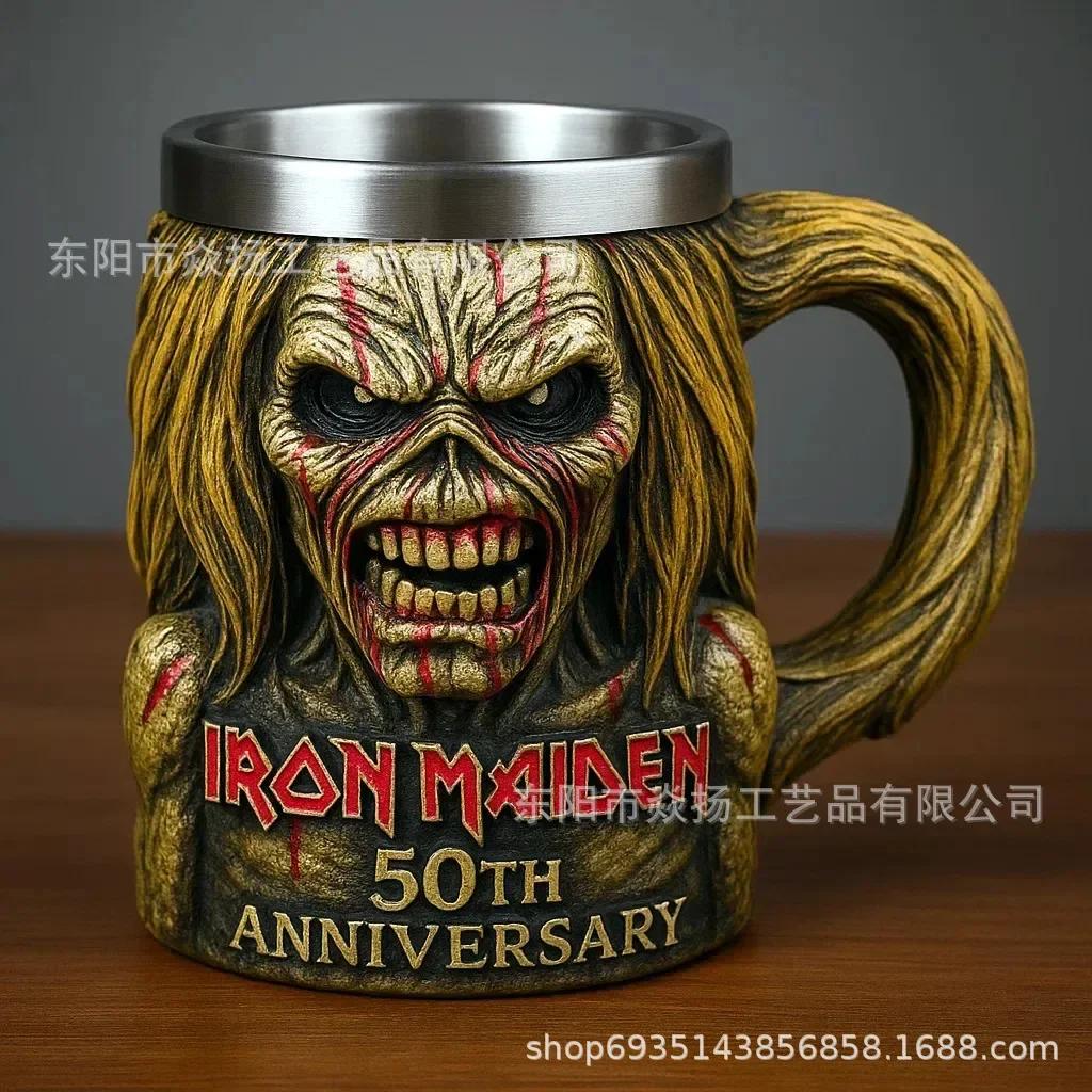 Tazza Modello Periferico 50° Anniversario Band Iron Maiden Tazza 3D 50° Anniversario Band Iron Maiden Modello Regalo Periferico Ornamenti