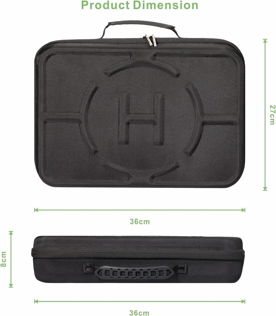 XERXES Carrying Case for Hypervolt 2 Travel Storage and Hypervolt Plus Hardshell Bag with Massage Gun Device Holder Pro, Organizer,