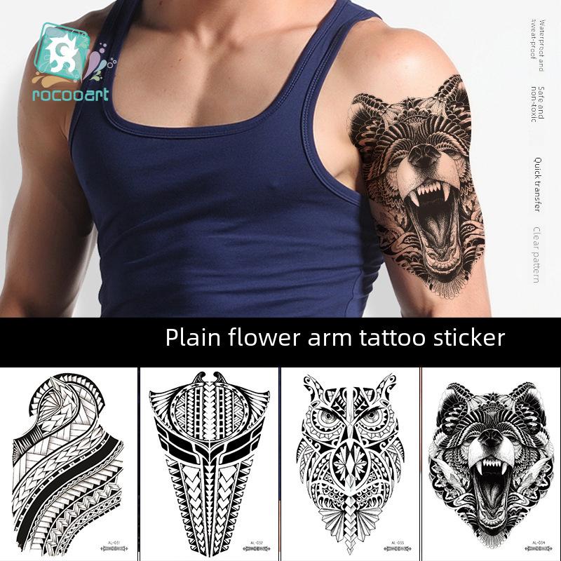 Naklejka tatuażowa wodoodporna Rekalong Goddess Floral na ramię i klatkę piersiową