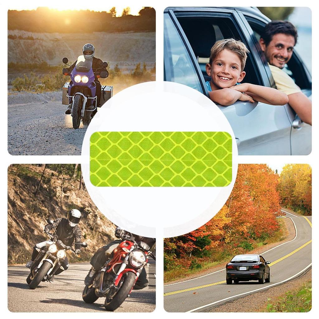 Bicycle Reflective Seal, Waterproof Scratch Resistant Decal - Safety Night Visibility Adhesive Sticker for