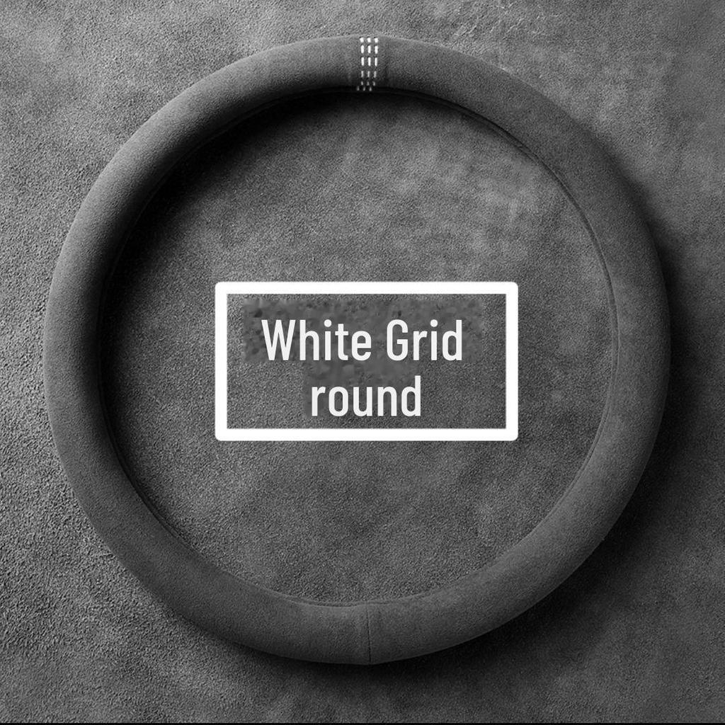 Oddychający, pochłaniający pot pokrowiec na kierownicę w kształcie litery D ze zamszu na każdą porę roku