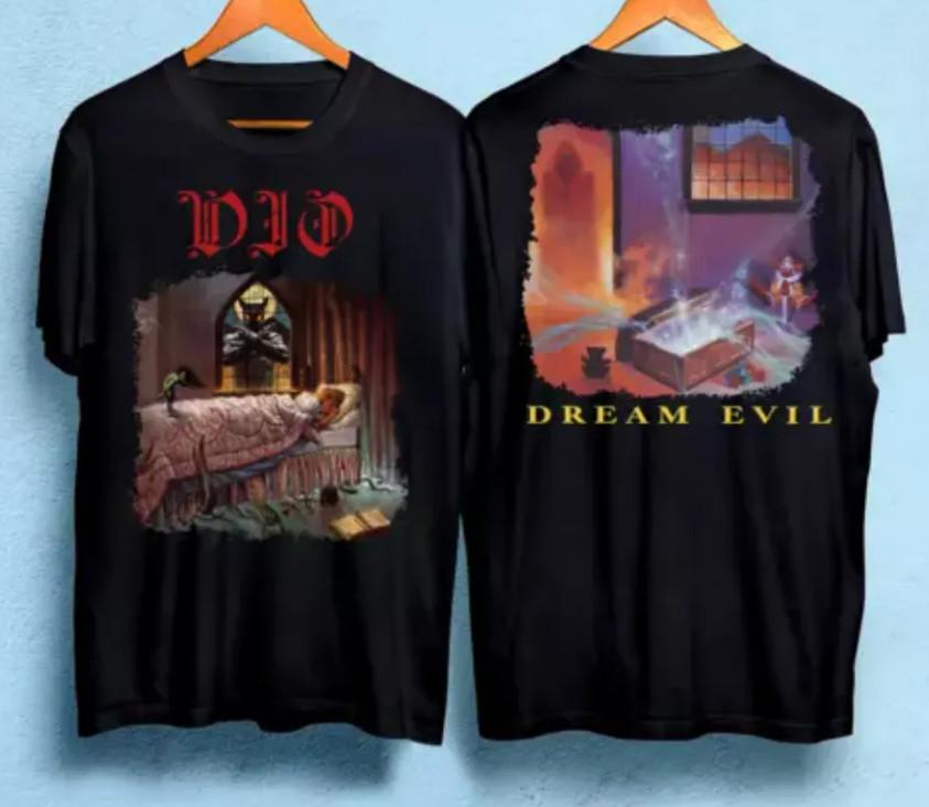 Dio Dream Evil T-shirt Heavy Metal Rock Band Vintage Classic Shir shirt S