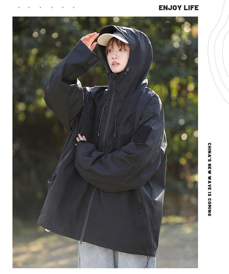 Women's Waterproof Windproof Jacket - Spring/Autumn Casual Fashion, Breathable, Loose Fit