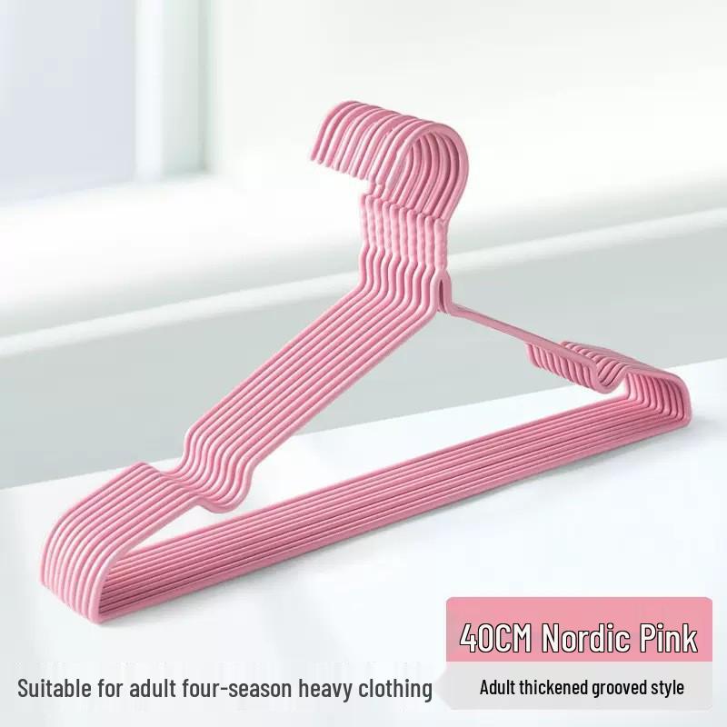 Non-Slip, Anti-Shoulder Angle, Thickened Plastic Clothes Hanger for Household Drying.