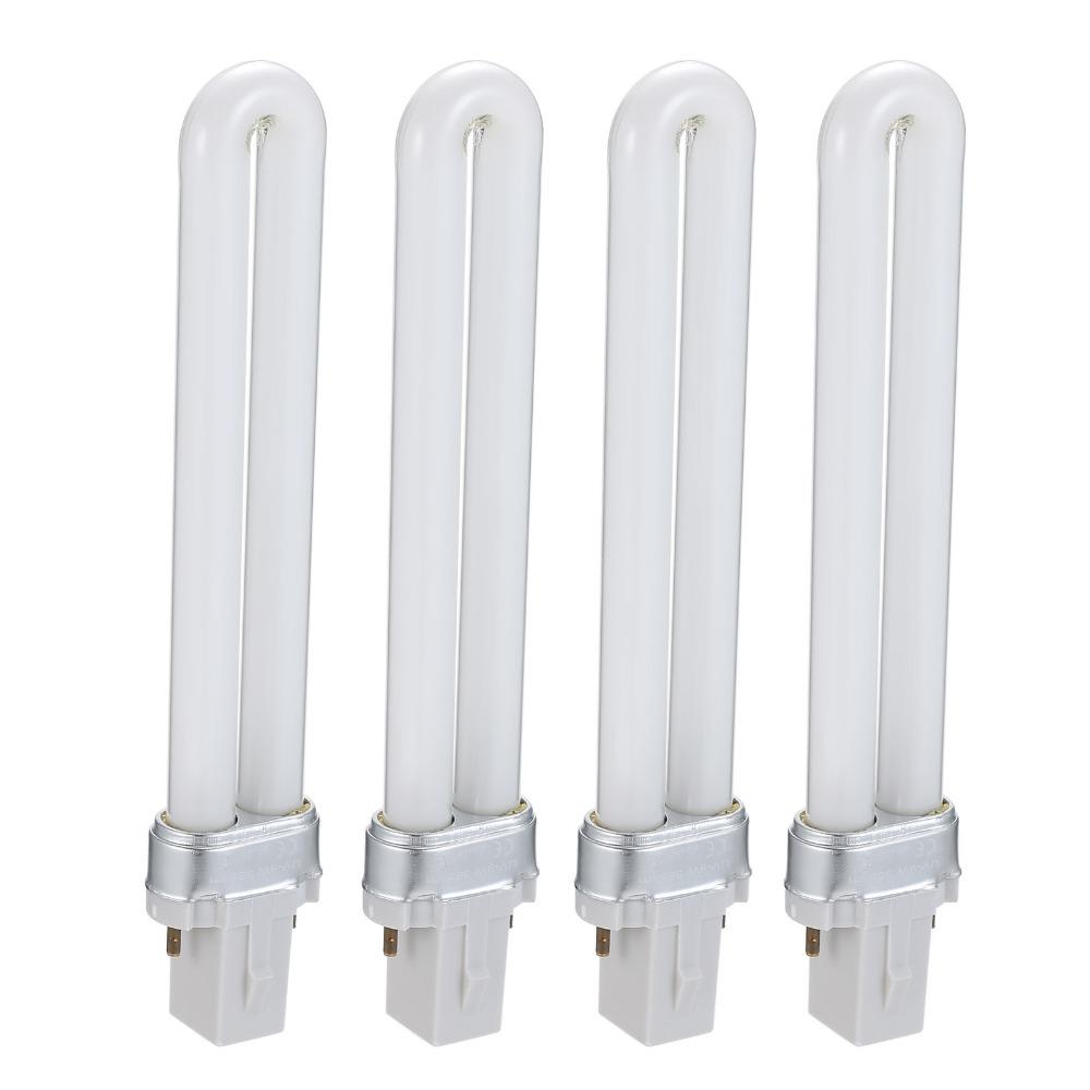 4PCS Double Light Source UV LED Lamp Tube 365nm Wavelength Gel Curing Light Tube UV Gel Curing