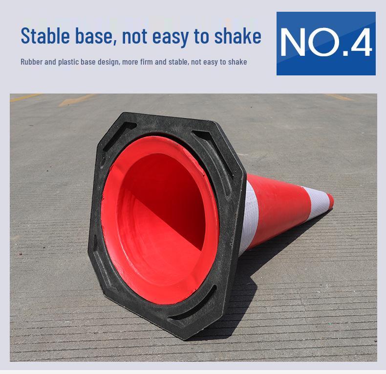EVA 70cm Uncrushable Reflective Traffic Cone - Red