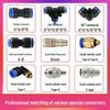 Telescopic Air Hose Set: 8mm/6mm Coil Tube, Scissor Lift Spring, Cylinder Connector Fittings