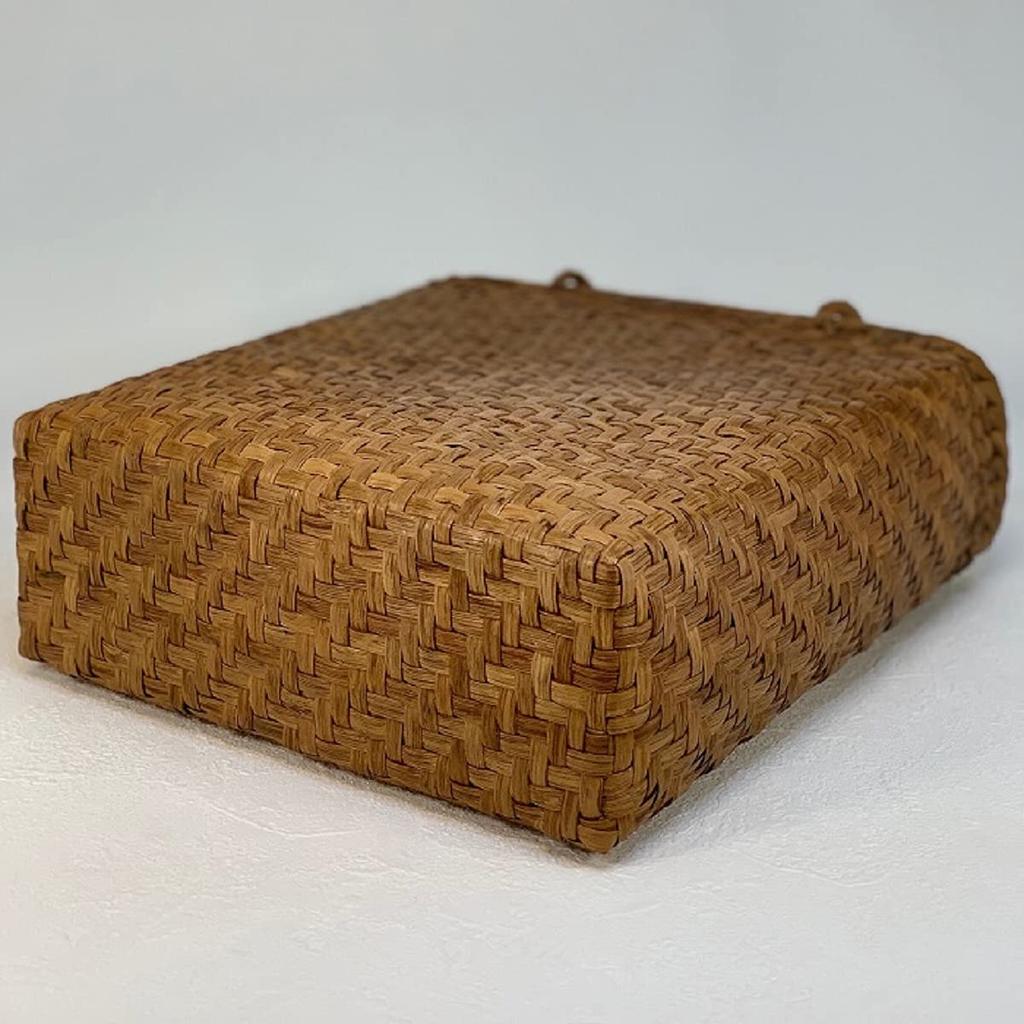 Basket Bag Handmade Wild Grape Bag Basket Bag Tote Bag with Inner Fabric 31cm X Height 24cm X Depth Stylish Japanese Style Kimono Yukata Clothes [Wild