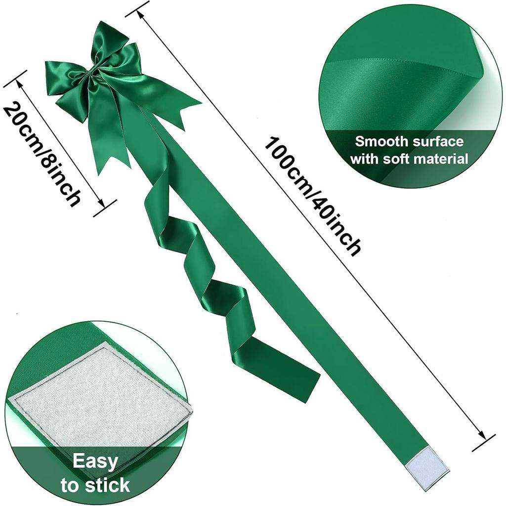 Big Ribbon Bow Christmas Supplies Bow Front Door Decorations Hanging Front Door Red Bows Supplies Home Ornaments NewYear 2026