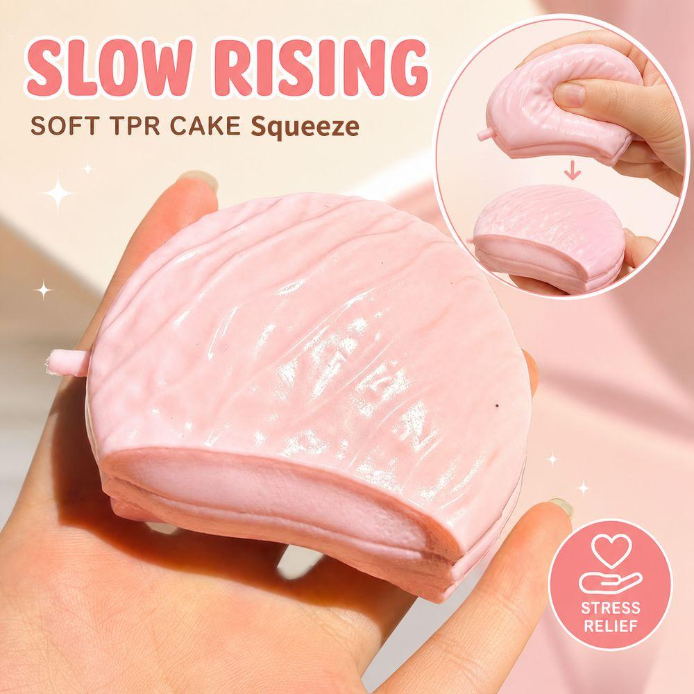 Slow Rebound Cake Squeeze Toy Soft Stress Squeeze Toy Gifts Fidget Squeeze Toy Home Use
