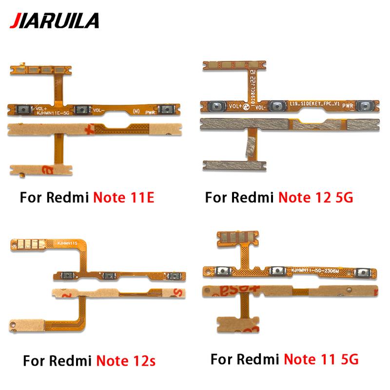 Power On Off Button Volume Key Switch Flex Cable For Xiaomi Redmi Note 10 10s 11 11s 11E 11T 12 12s 12 13 Pro Plus 4G 5G