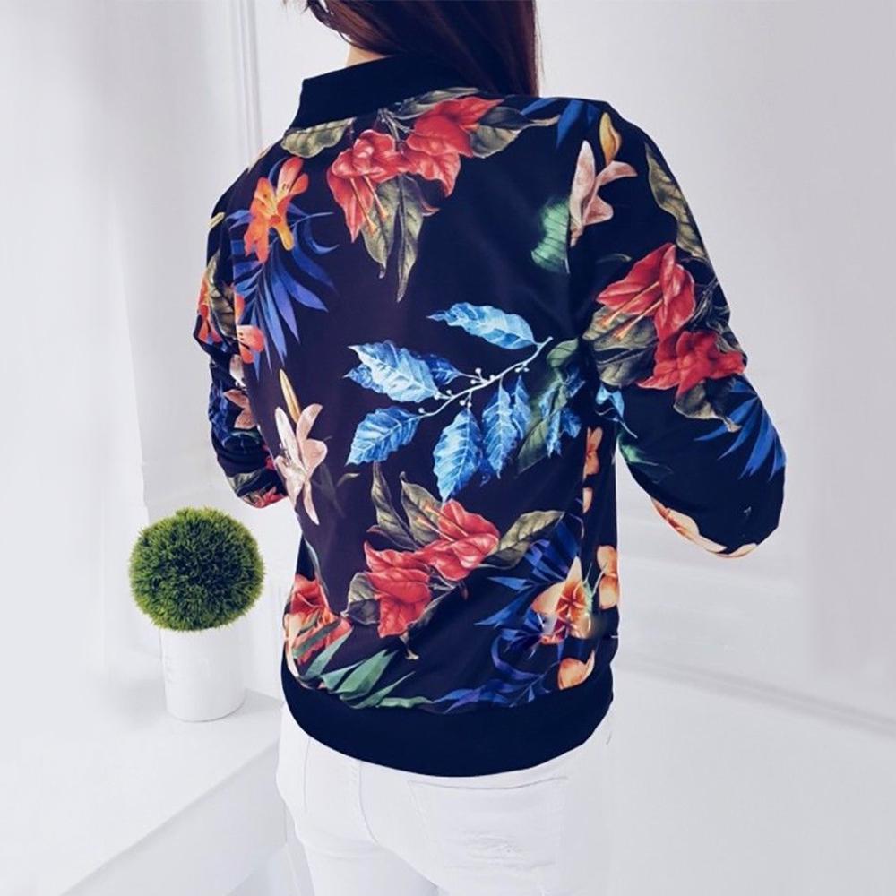 floral zip up jacket