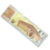 Peach Wood Carved Comb with Fine and Medium Teeth - Handleless, Floral Design