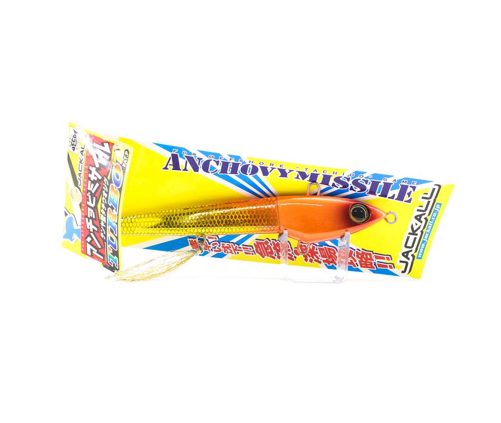 Acheter Vente Leurre Jackall anchois Missile eau salée 130g rouge or rayure (2757
