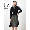 JUZUI Damen Zweiteiliges Blumenmuster Pulloverkleid
