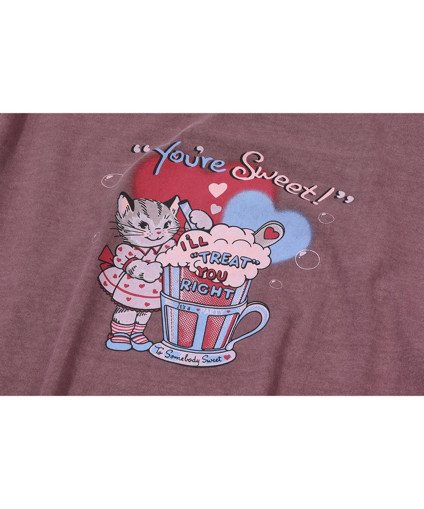 CPGN STUDIO Kitten Soda Pigment Short Sleeve Tee Dusty Pink