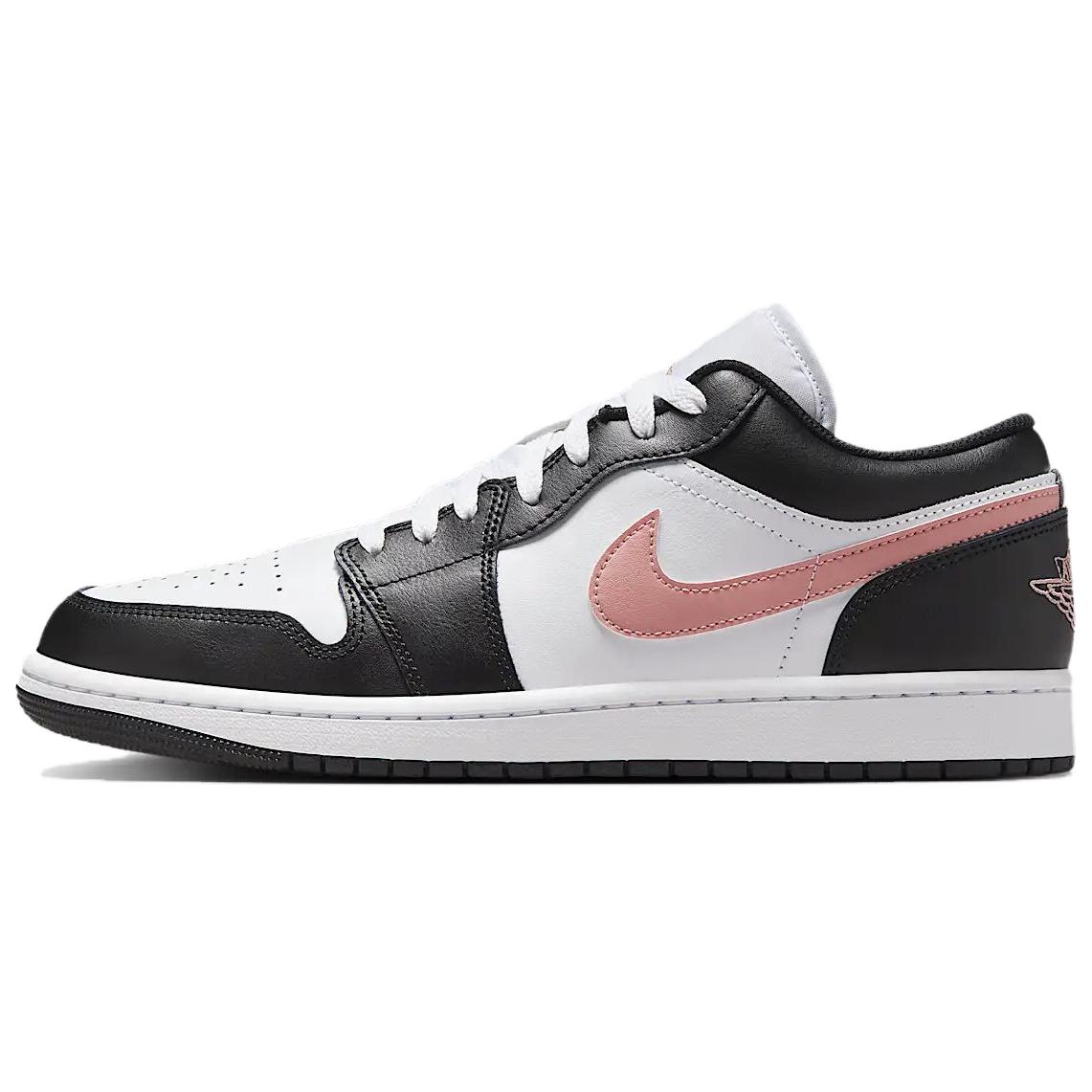 

Air Jordan 1 Low Black Rust Pink Unisex Sneakers White 553558-165 47