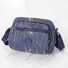 Crossbody Bag Multi-Layer Pocket Shoulder Bag Water-Repellent Nylon Women's Small Square Bag