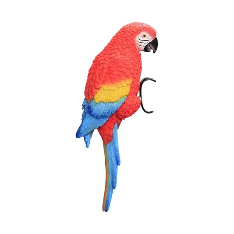 

Light weight Parrots Figurine Resins Artwork For Potted Plant Decoration Indoor Outdoor Garden Accent