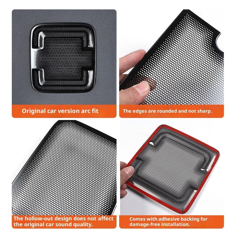For Byd Leopard 5 Denza B5 Special Stainless Steel Speaker Cover Car Interior Decoration Modification Leopard 5