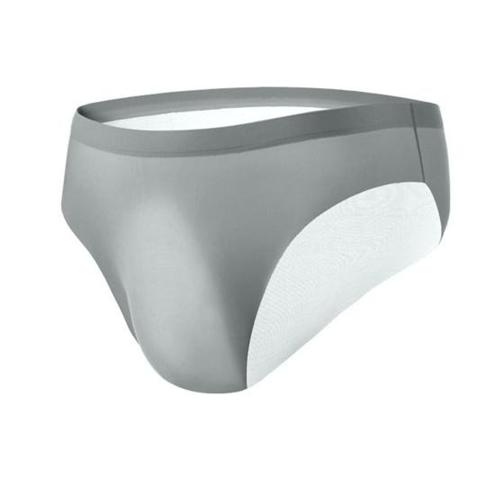 Summer Ultra-Thin Ice Silk Sexy Men Briefs Translucent Low-rise Seamless 3D U Convex