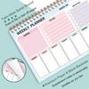 Cross-border Waterproof Weekly Planner Notebook with PP Cover and Coil Binding