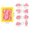 8Pcs Cartoon Transports Vehicle Pattern Cookie Cutters Pressable Biscuits Mold