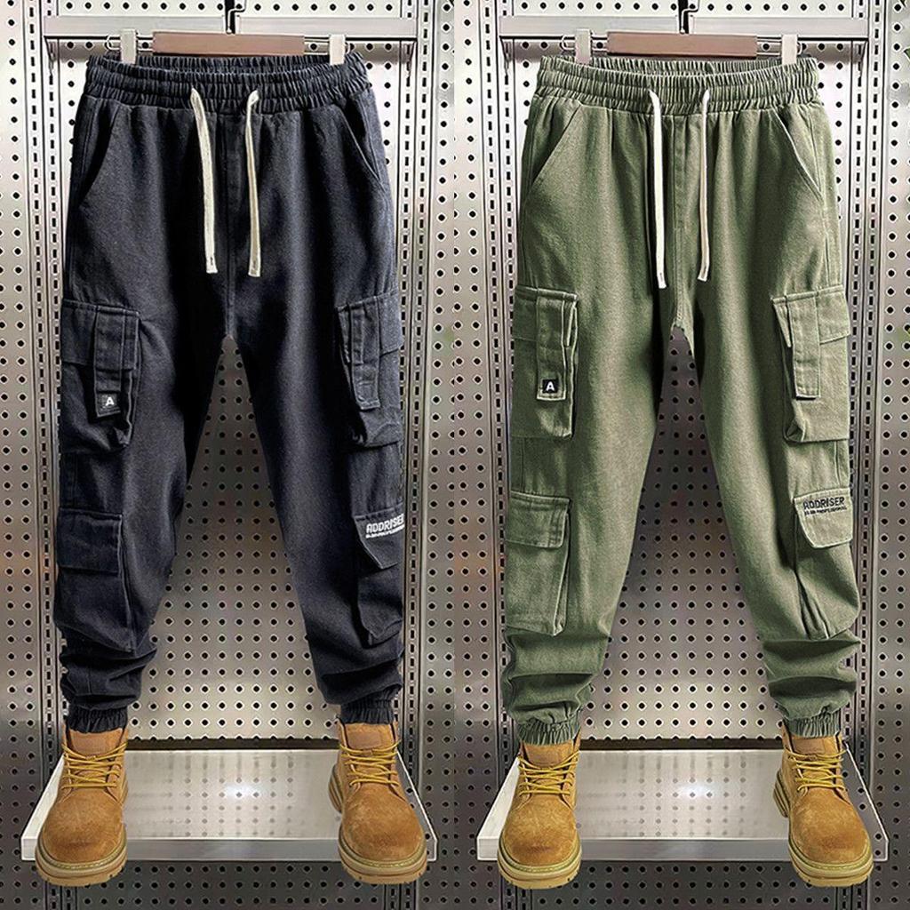 Kombinezon Męski Spodnie Cargo Casual Wielokieszeniowe Spodnie Robocze Pantalon Hombre Streetwear Wojskowe Proste Spodnie