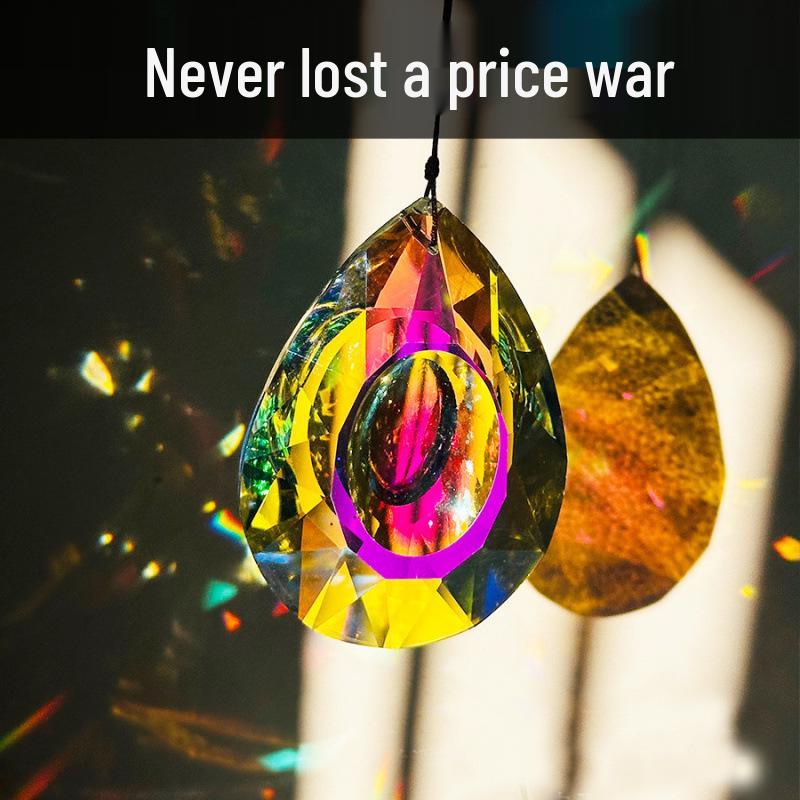 Colorful Light Prism Sun Catcher Cube - Glass Ornament and Creative Decompression Gift