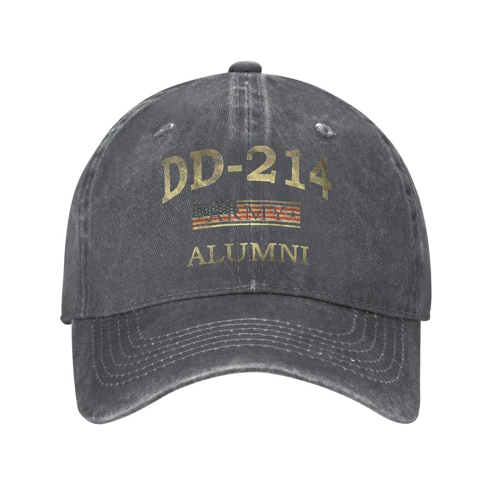 New DD Army Alumni Baseball Cap Sun Outdoor Gym Adjustable Washed Hip Hop Hats UnisexTeens Casual Design Baseball Caps