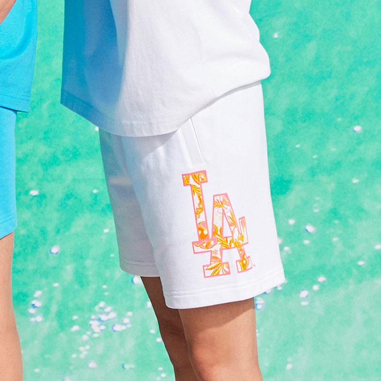 New MLB Casual Shorts Unisex White 3ASPN0123-07WHS