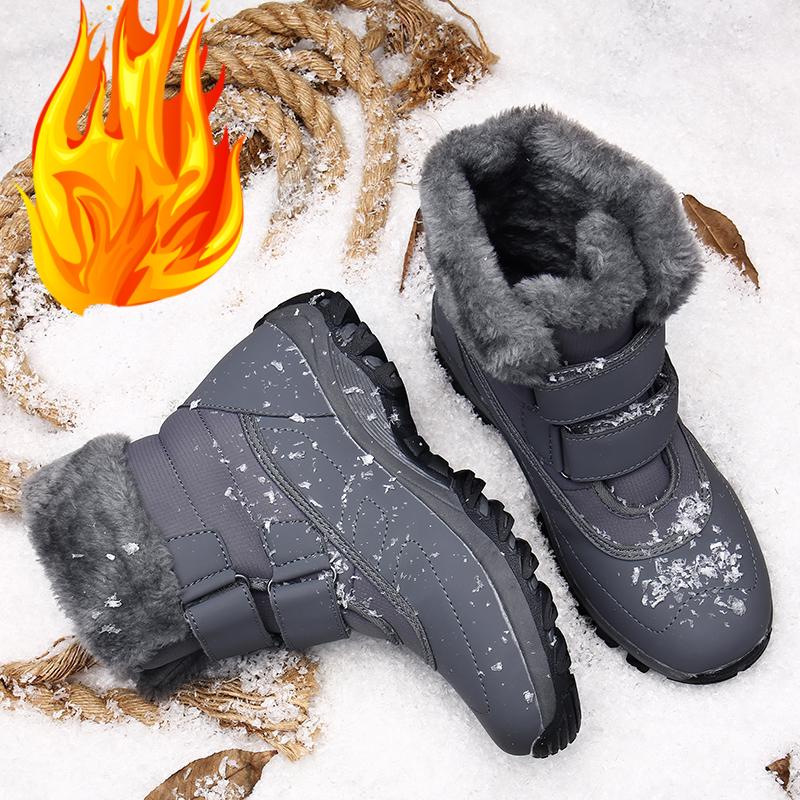 Winter Dames Sport Warme Schoenen Dames Sneeuw Katoenen Laarzen Nieuwe Casual Effen Kleur Schoenen Buiten Hoge Top Motorlaarzen