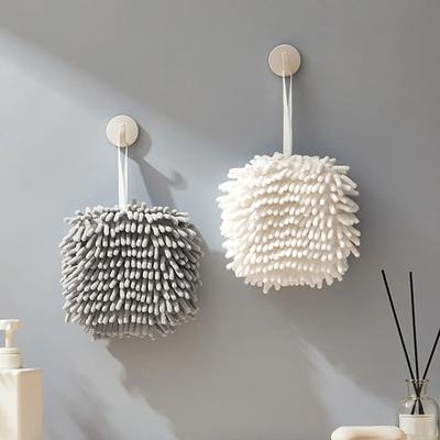 1PC Kitchen and Bathroom Adsorption Suspension, Quick Drying, Fluffy and Soft Chenille Handkerchief - Random