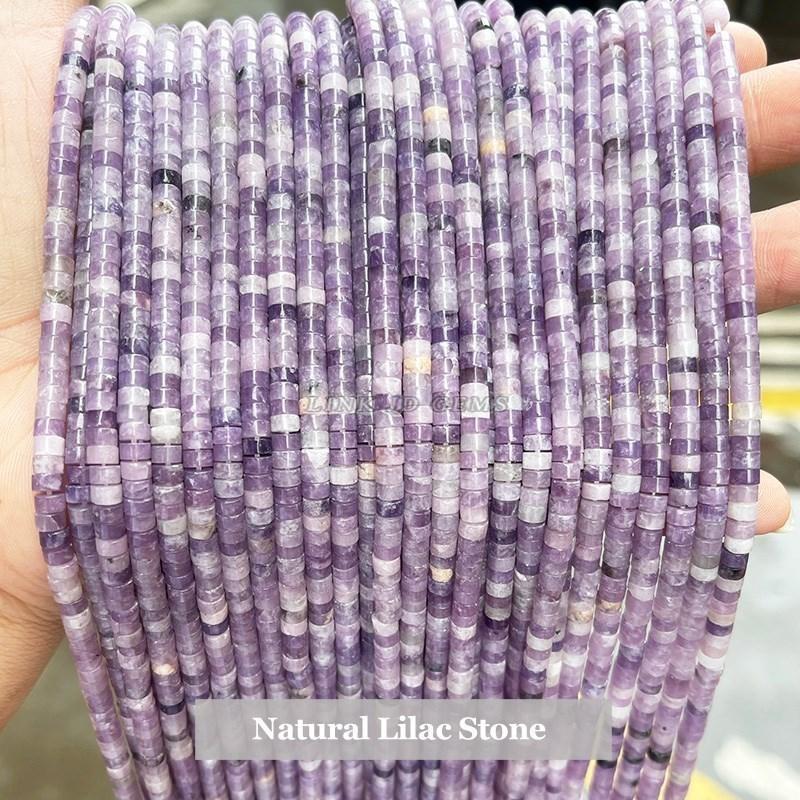 4x2mm Natural Pink Opal Turquoise Jasper Rondelle Beads Cylinder Flat Loose Spacer Bead For Jewelry Making Diy Bracelet Necklace