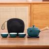 Travel Tea Set Black Pottery Kuaike Cup Outdoor Portable Simple Kung Fu Company Business Gifts Business Gifts