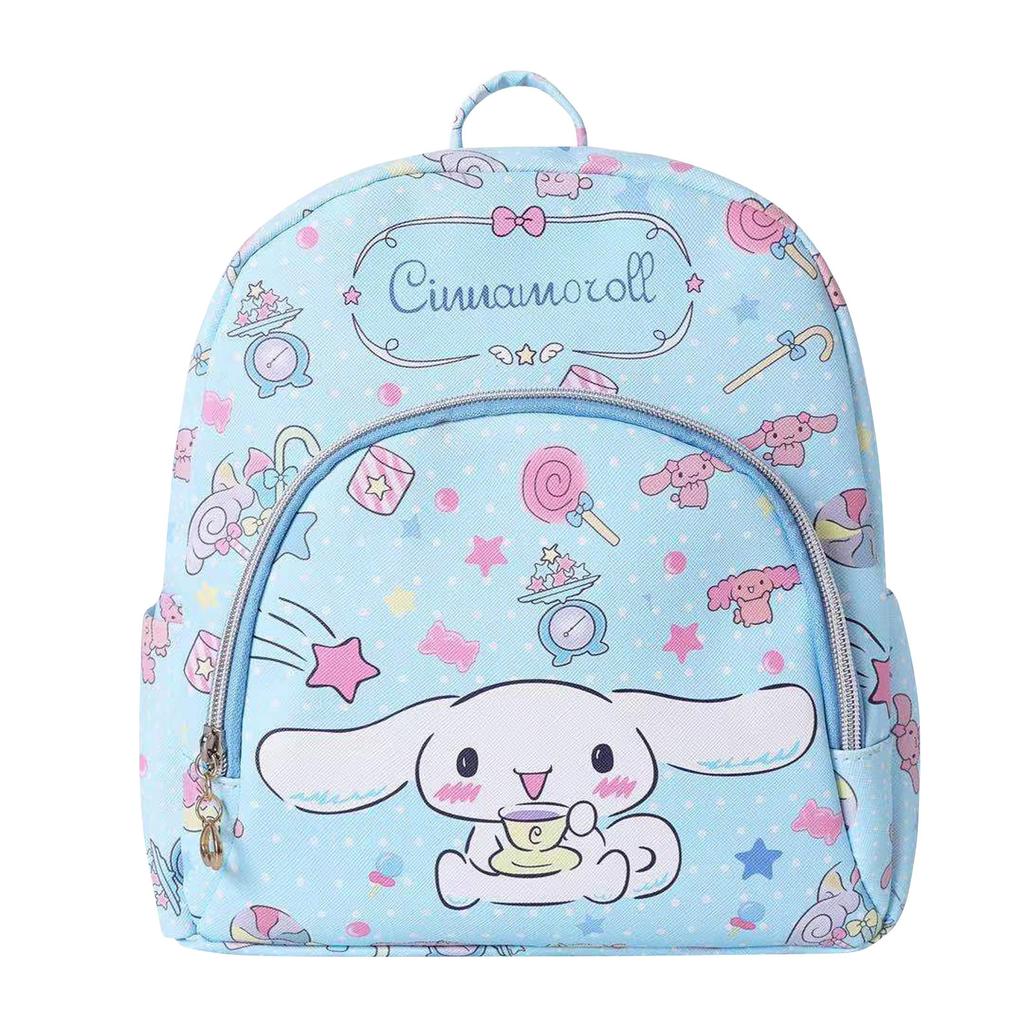 Backpack Cartoon Cute Print Light Backpack Girls Canvas Traveling Small Schoolbag