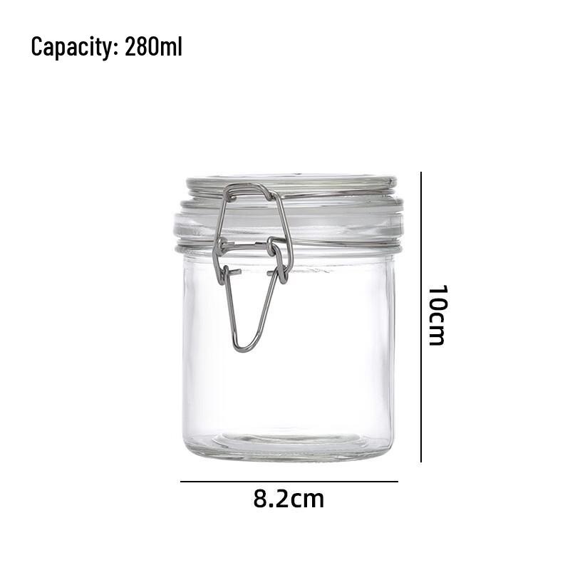 Buckle-Lid Glass Storage Jars