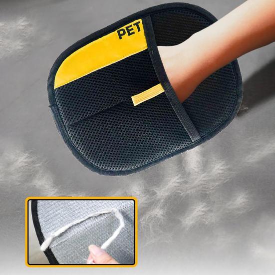 Luva Eletrostática para Remoção de Pelos de Animais de Estimação Luvas de Grooming Dupla Face para Cães Gatos Reutilizável Removedor de Pelos Luva para Sofá Móveis Carpete Assento de Carro