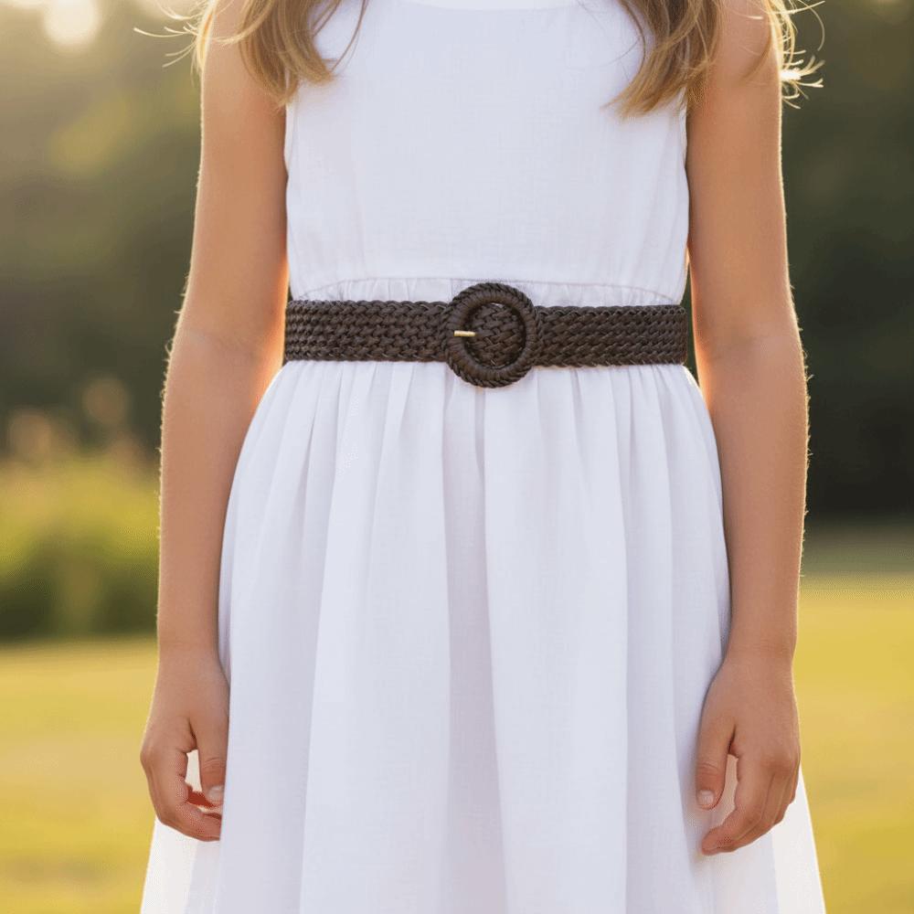 Hollow Out Retro Belt Woven Bohemian Style Waistband Casual Weave Belt Waist Accessories