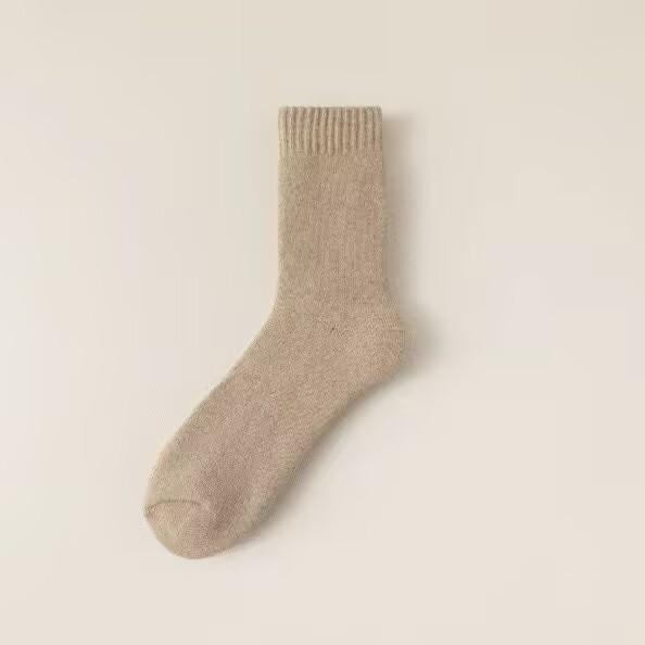 1/3 Paar Herren Winterwollsocken Warme Verdickte Wollsocken Baumwolle Einfarbig Kältefest Schnee Hohe Qualität Kaschmirsocke