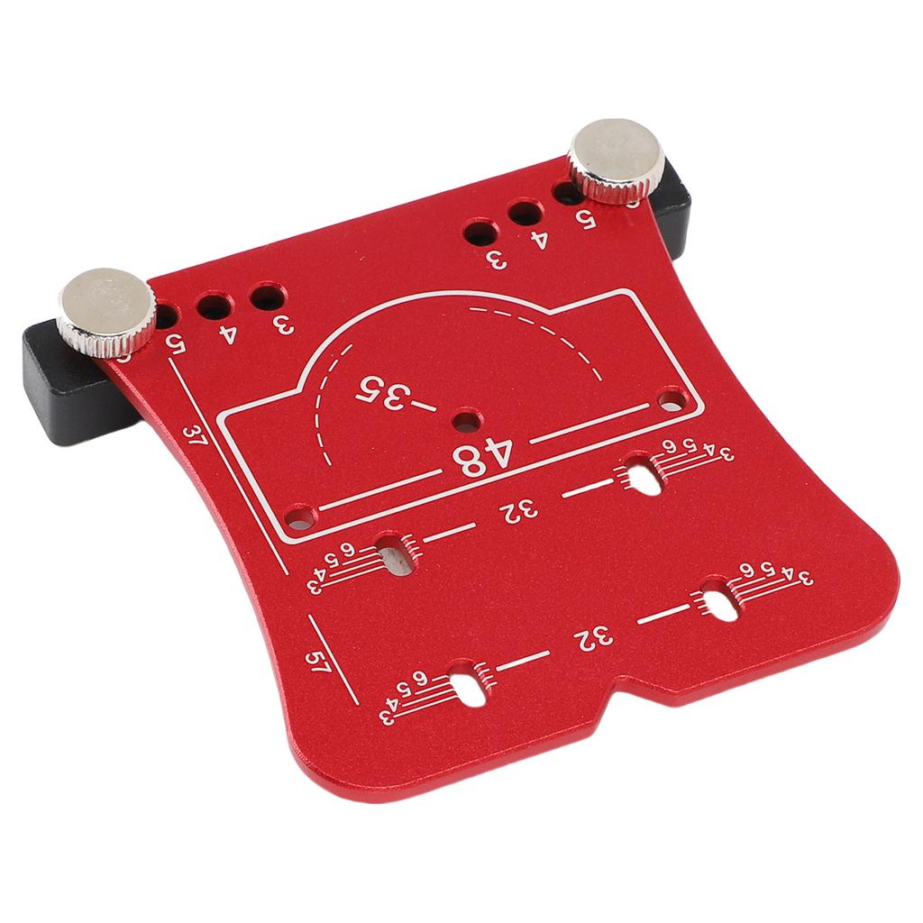 Cabinet Door Hinge Jig 35mm Concealed Hardware Drilling Marking Template Aluminum Alloy