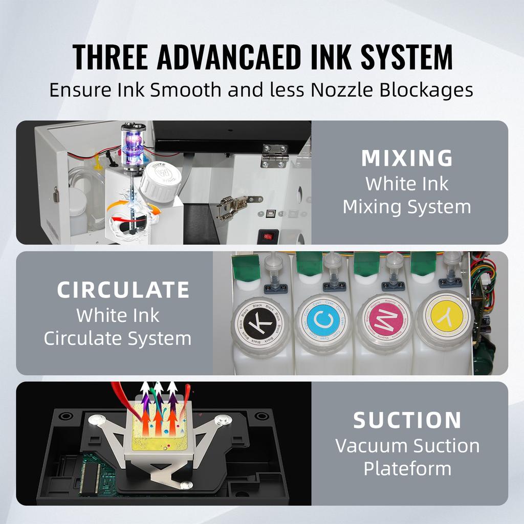 Dual XP600 A3 DTF printer T-shirt transfer printer Clothing DTF printer Hat