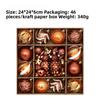 24 Piece Plastic Christmas Ball Set with Storage Box Shatterproof Ornaments for Tree and Various Holiday Decorations