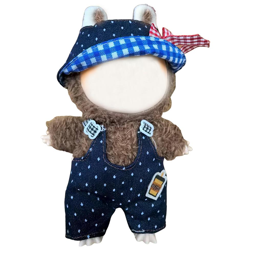 

17см Плюшевая одежда и аксессуары для куклы Лабубу 6,7 Кавайная кукла Мультяшная милая одежда Куклы Рождественский подарок