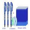 55pcs/Lot Erasable Gel Pen 0.5Mm Refill Rod Magic Erasable Pen Washable Handle Office Writing Tools Stationery