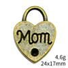 Gifts For Women Charms Bulk Family Member Heart Tags Charms Pendant Souvenir Male Pendant