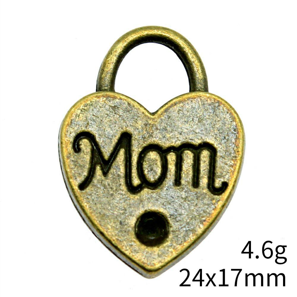 Gifts For Women Charms Bulk Family Member Heart Tags Charms Pendant Souvenir Male Pendant