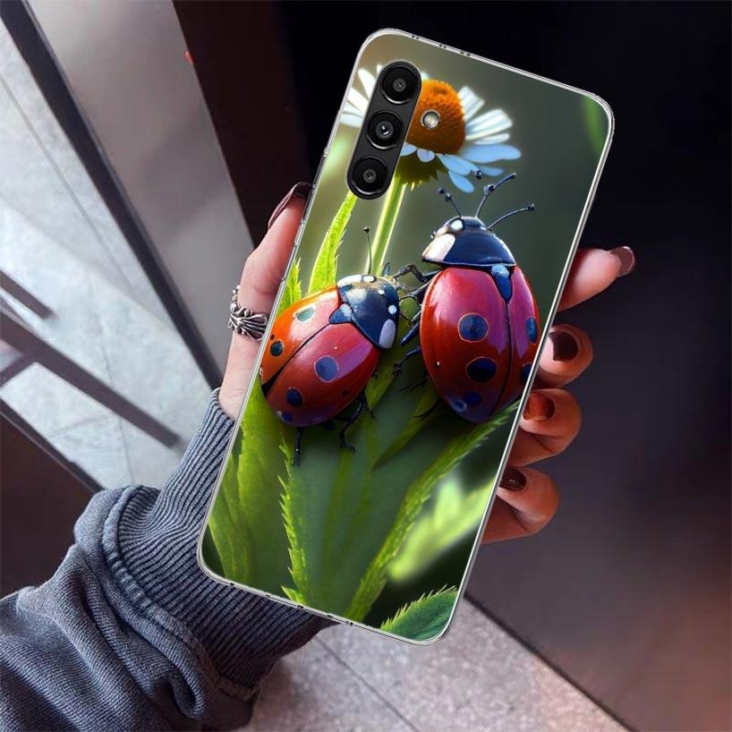 Insect Seven-Star Ladybug Phone Case For Samsung Galaxy A17 A16 A15 A14 A13 A57 A56 A55 A54 A53 A37 A36 A35 A34 A33 A26 A25 A24