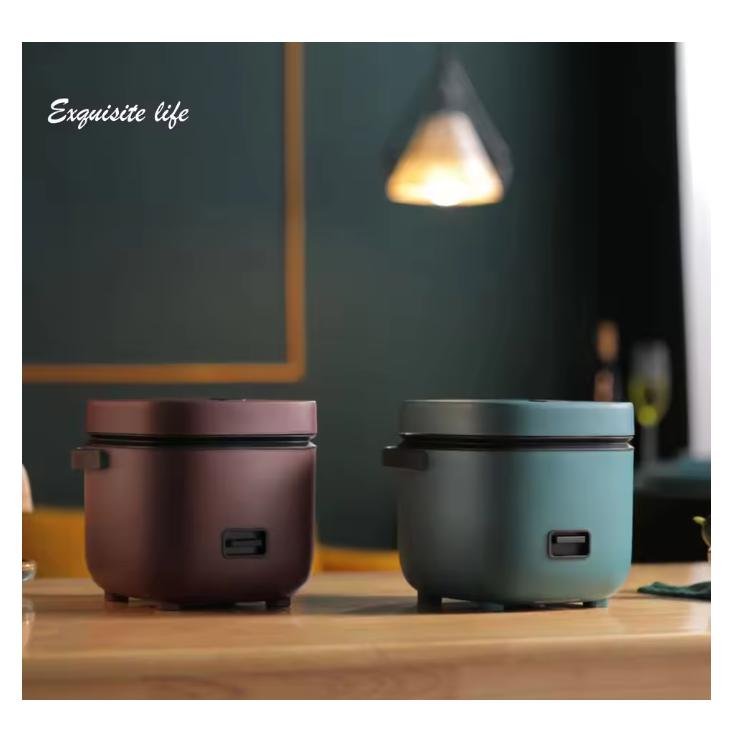 2026 Mini Olla Arrocera Automática para el Hogar Cocina Eléctrica 1-2 Personas Calentador de Comida Vaporera 1.2L Pequeña Olla Arrocera
