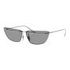 Brand Logo Design Metal Butterfly Sunglasses Women's Transparent Gray